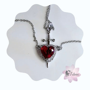 COLLAR CORAZON CON ESPADA 🎁